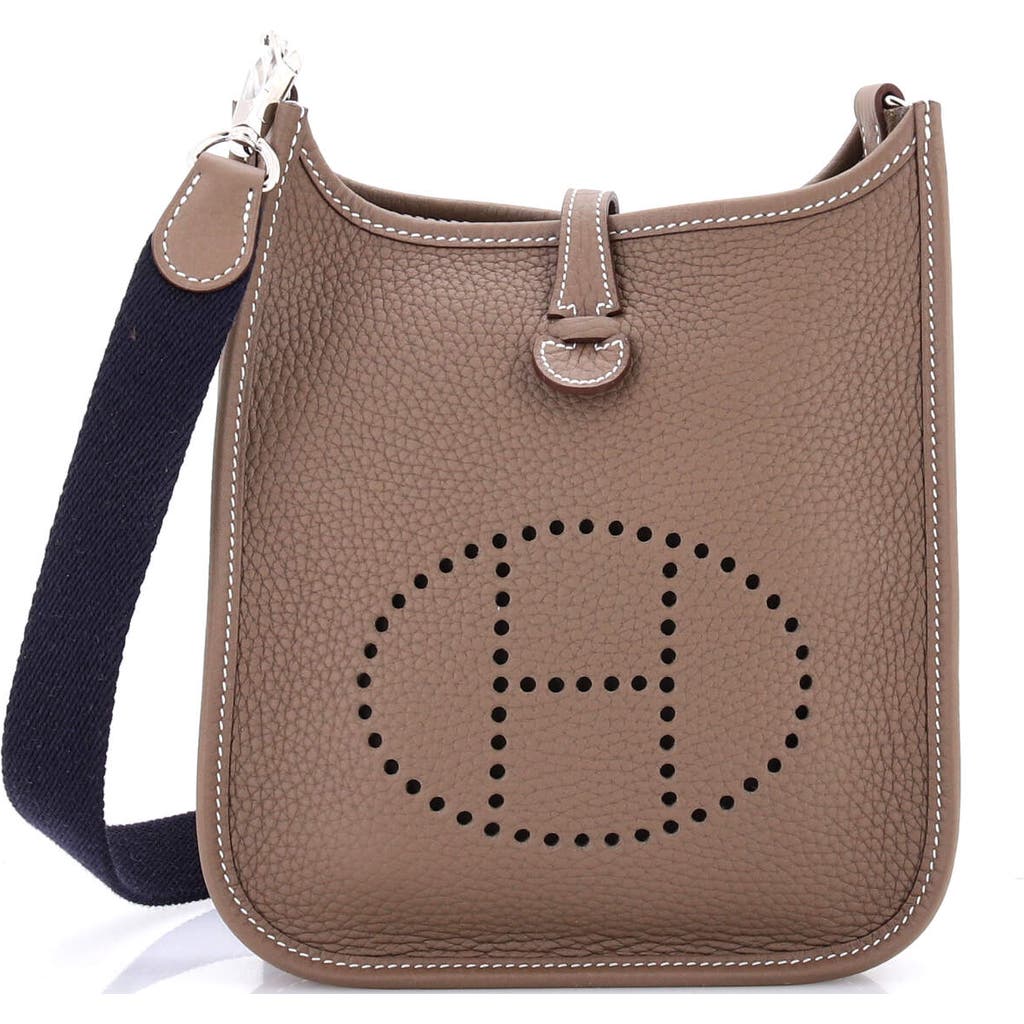 Pre-owned Hermes Hermes Evelyne Bag Gen Iii Clemence Tpm In Brown
