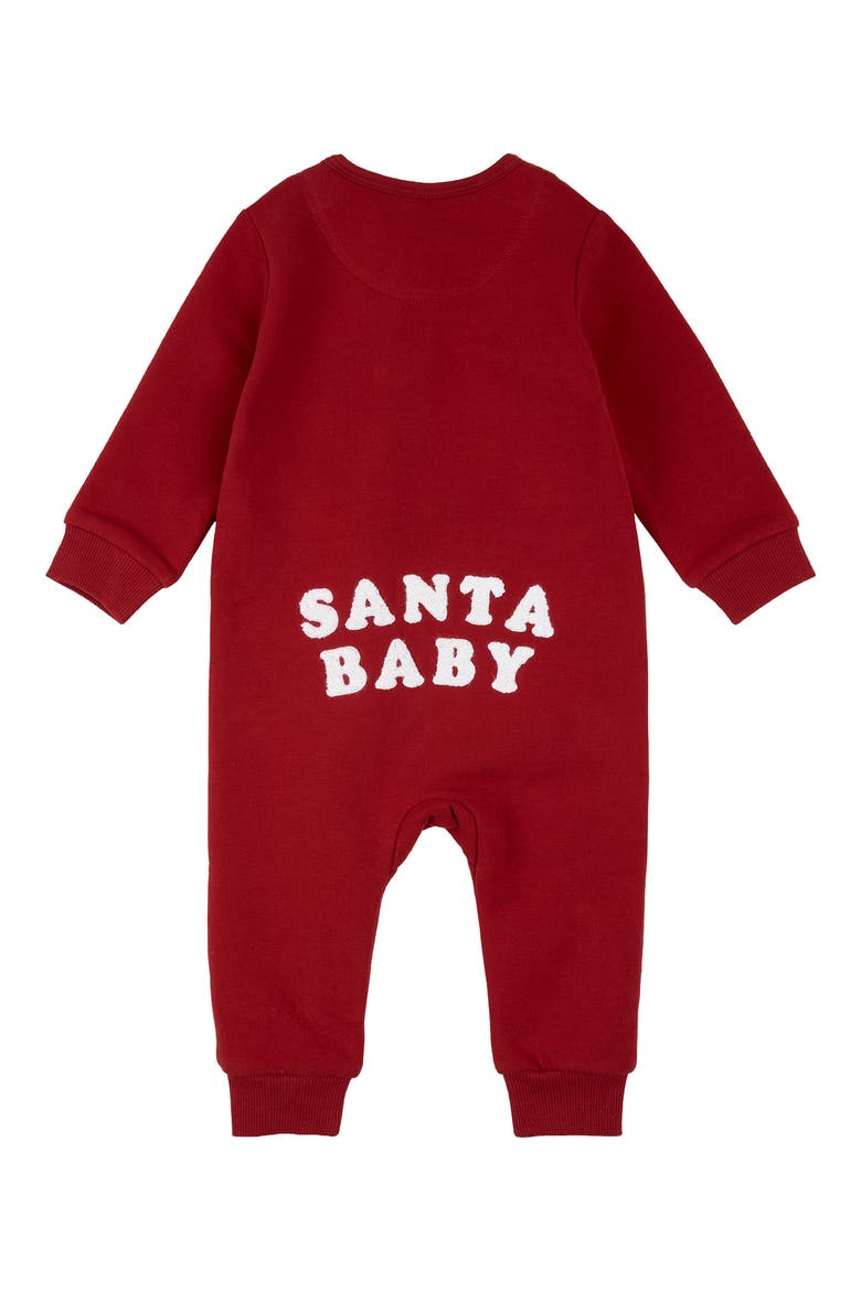 Santa Baby Zip Playsuit, Alternate, color, RED