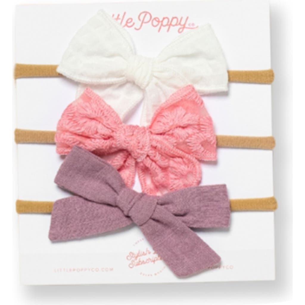 Little Poppy Co The Headband Mini Bow Set In The Marilyn