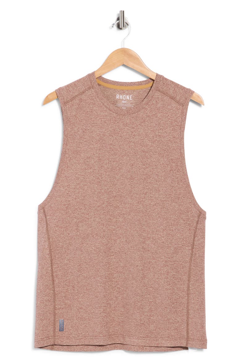 Invictus Training Sleeveless Performance Top, Main, color, MOCHA/ LINEN HEATHER