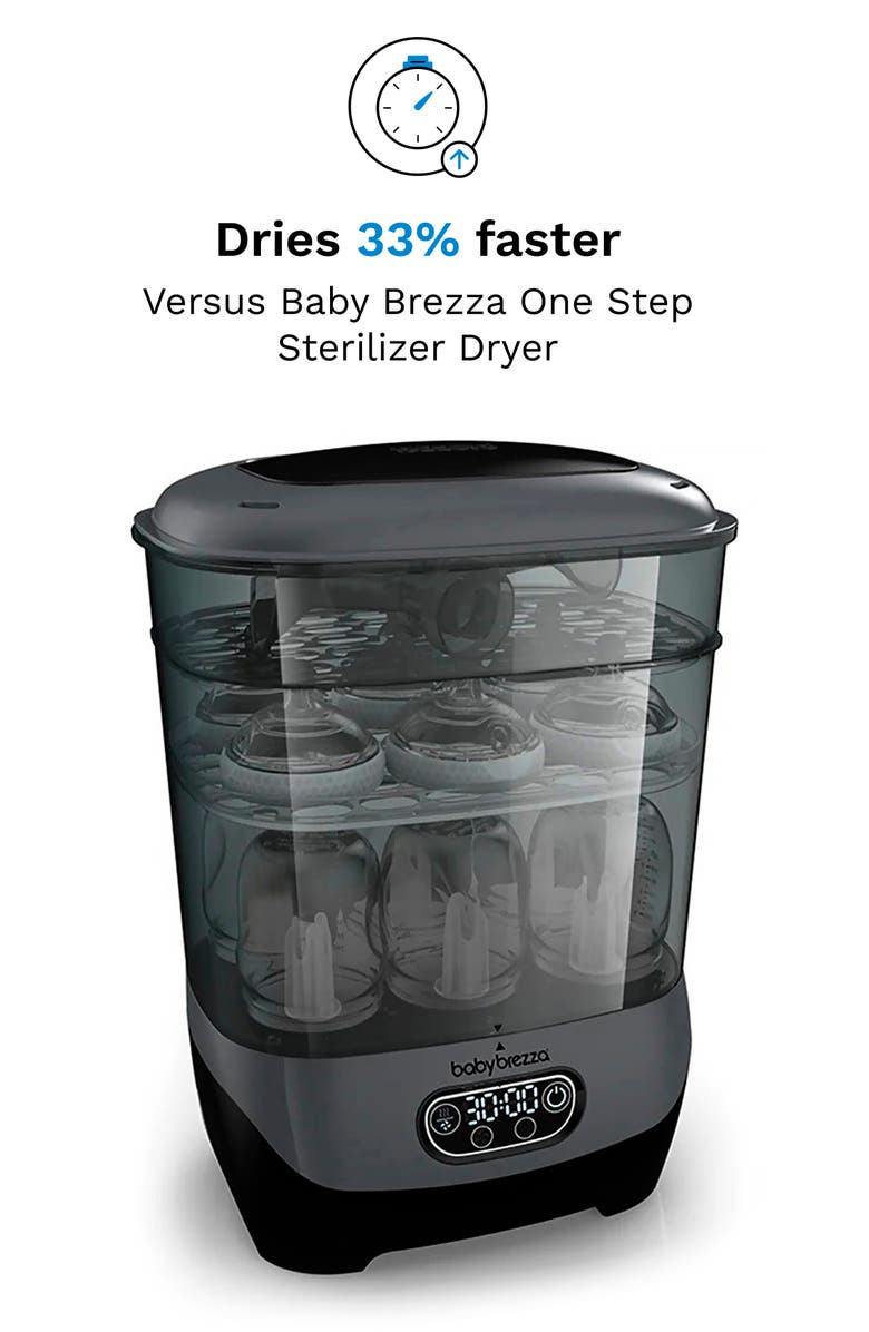 BABY BREZZA One Step Bottle Sterilizer/Dryer Advanced, Alternate, color, Charcoal
