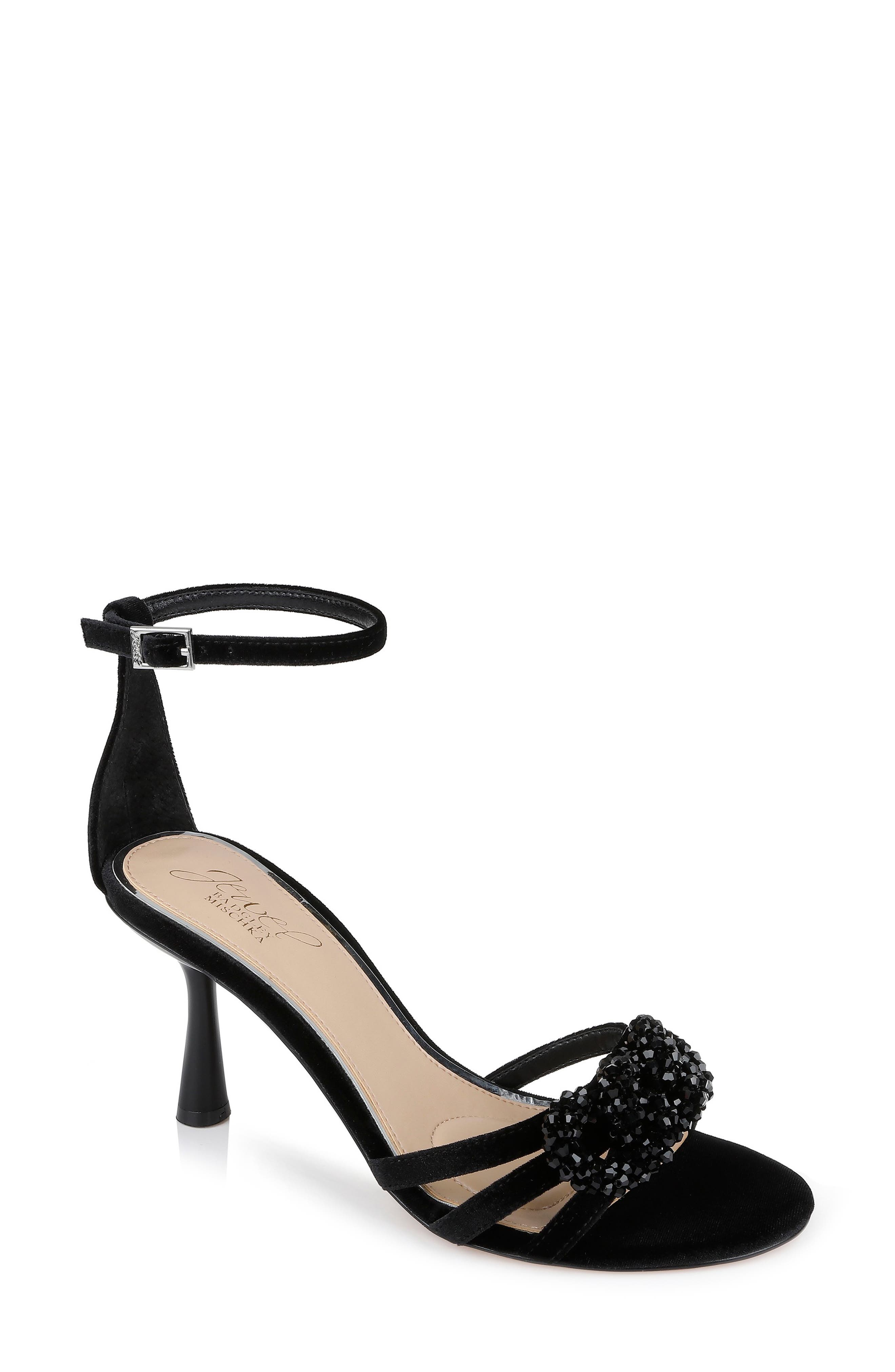 Jewel Badgley Mischka Tailani Velvet Sandal