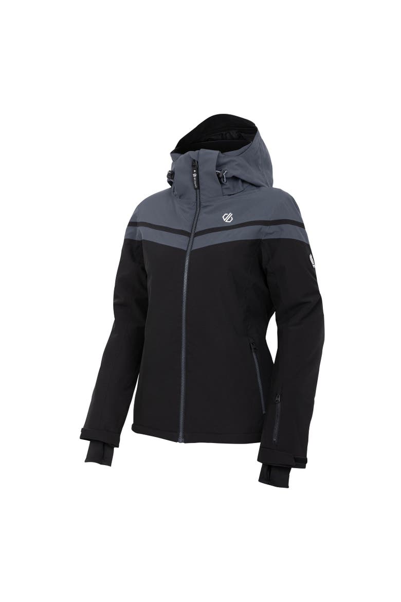 Flurry Ski Jacket, Alternate, color, Black and Ebony