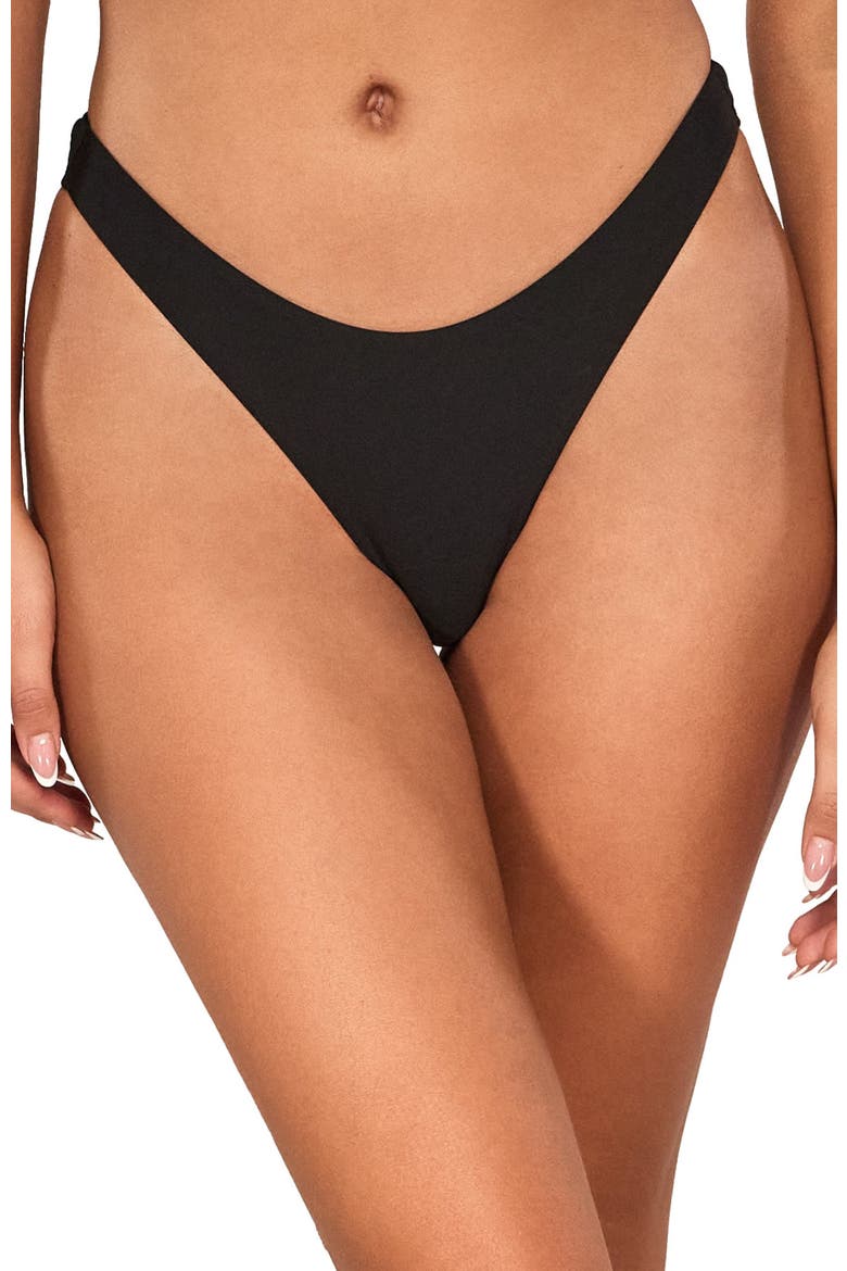 Maddie Bikini Swim Bottoms, Alternate, color, Black