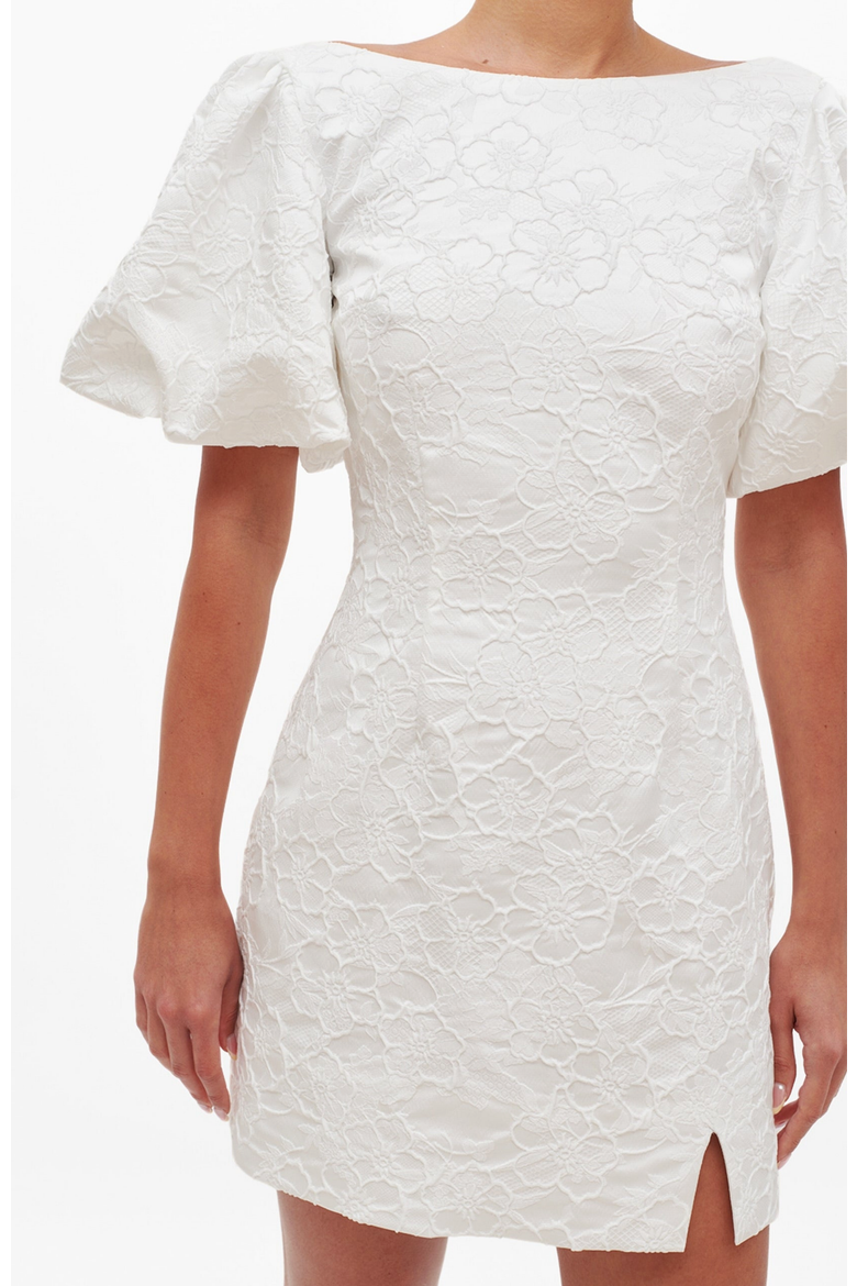 Kenza Dress, Alternate, color, Ecru