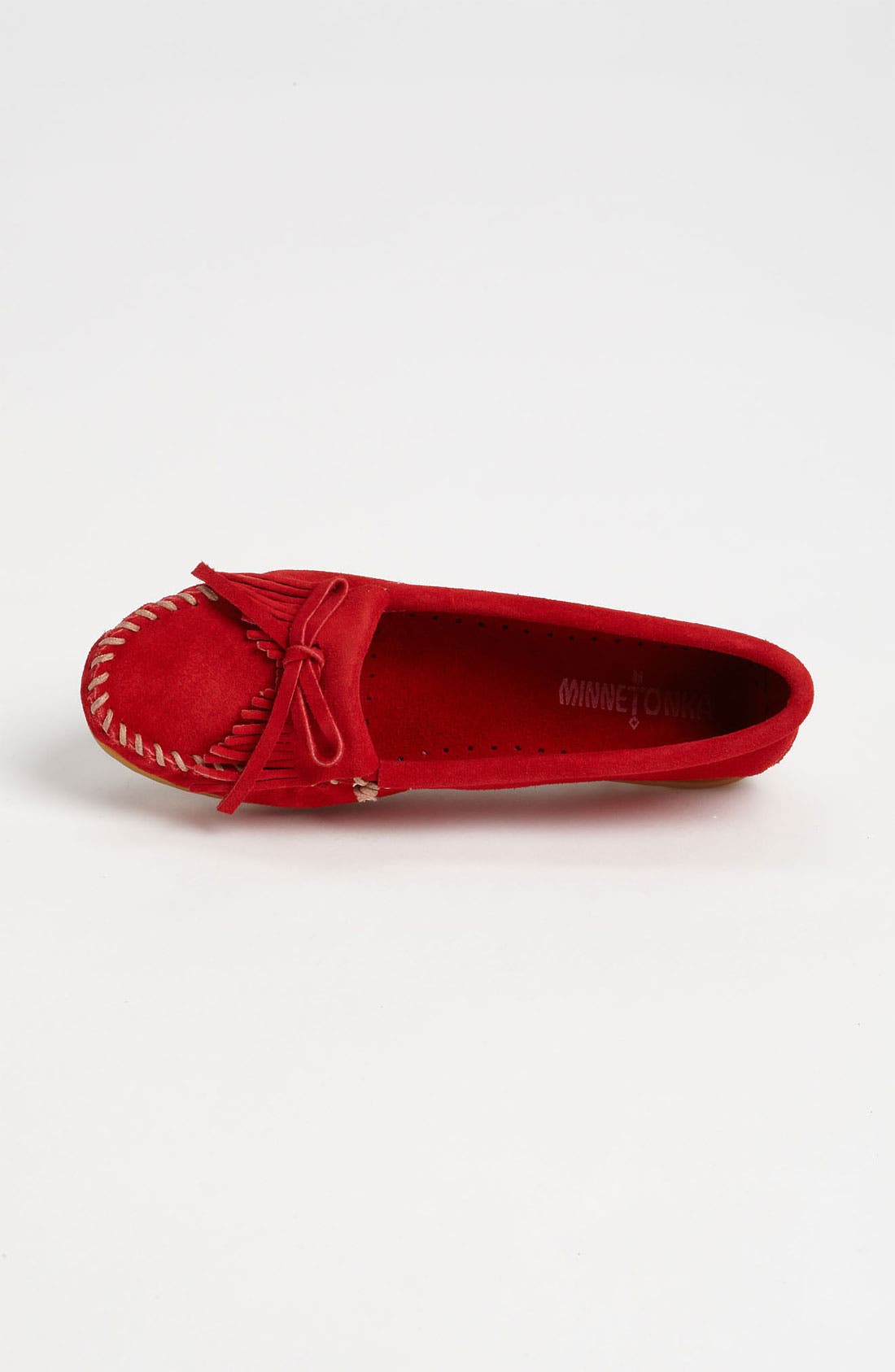 Kilty Suede Driving Shoe, Alternate, color, RED