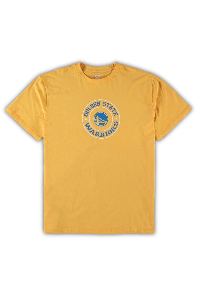 Men's Concepts Sport Gold/Royal Golden State Warriors Big & Tall T-Shirt & Shorts Sleep Set, Alternate, color, Gold