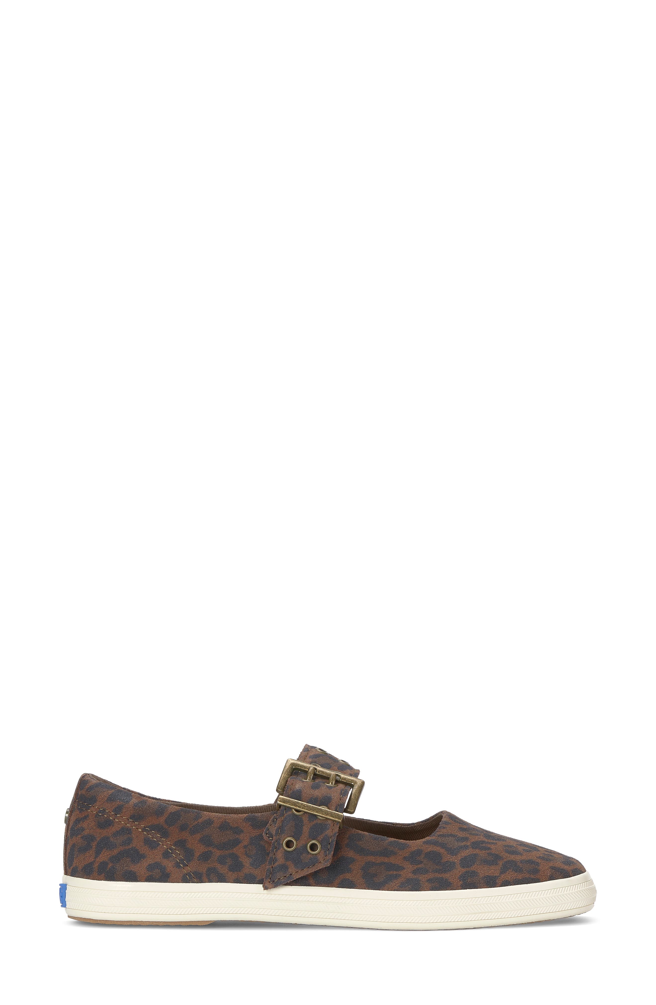 Leather Square Toe Mary Jane Sneaker, Alternate, color, DARK BROWN