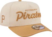 New Era Men's New Era Cream Pittsburgh Pirates Herringbone 9FIFTY A-Frame Snapback Hat