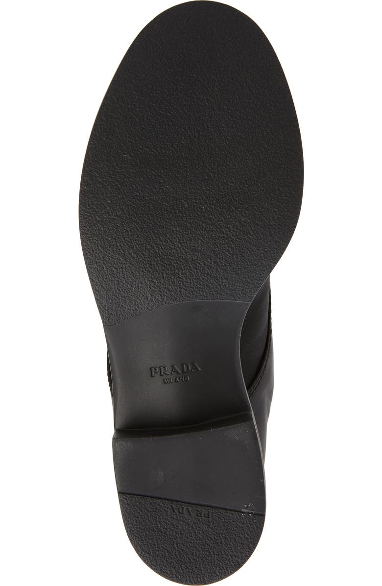 Prada Chocolate Lace-Up Boot, Alternate, color,