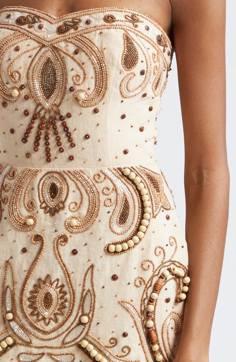 Ramy Brook Kamiyah Beaded Strapless Dress, Alternate, color,