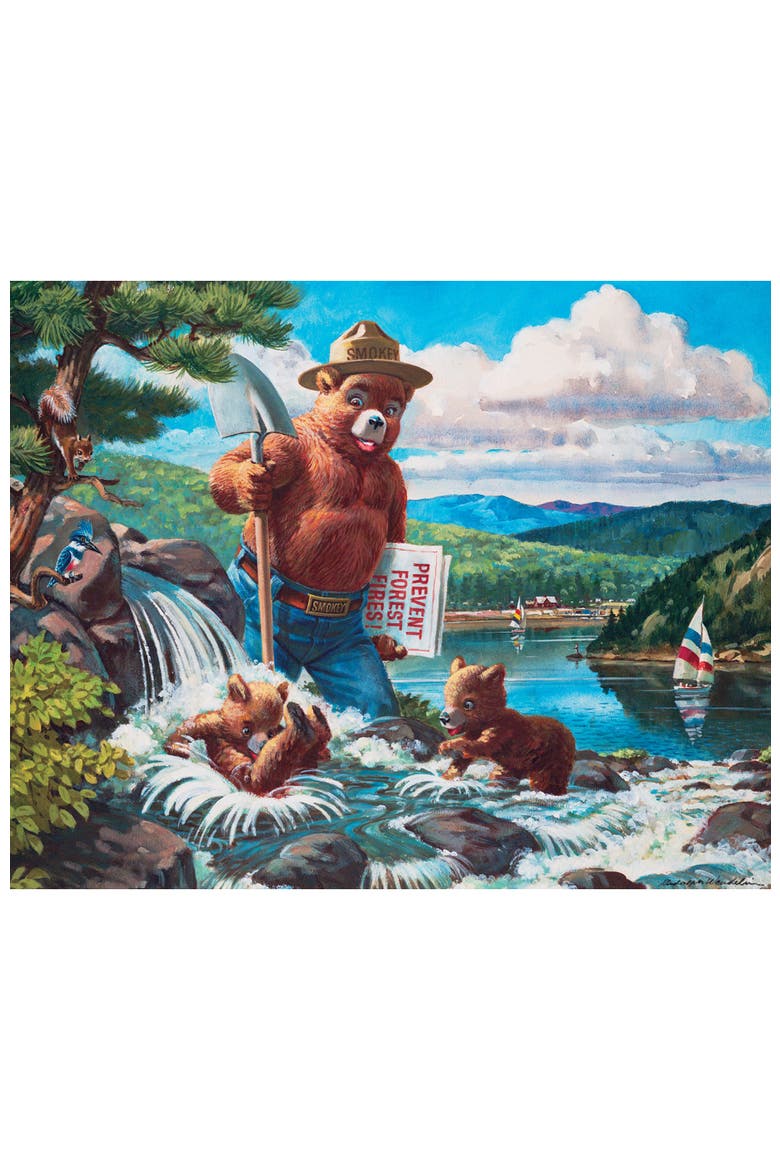 Smokey Bear 100pc Puzzles 4-Pack, Alternate, color, Multicolor