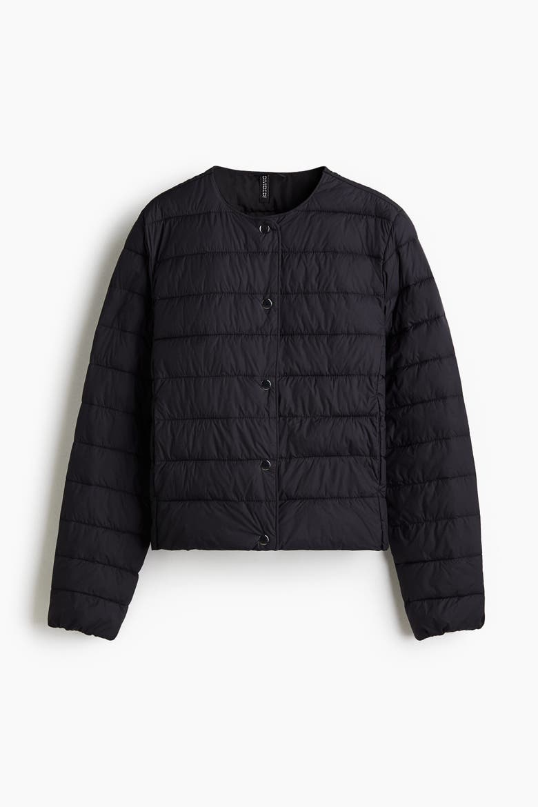 Quilted Jacket, Alternate, color, Black