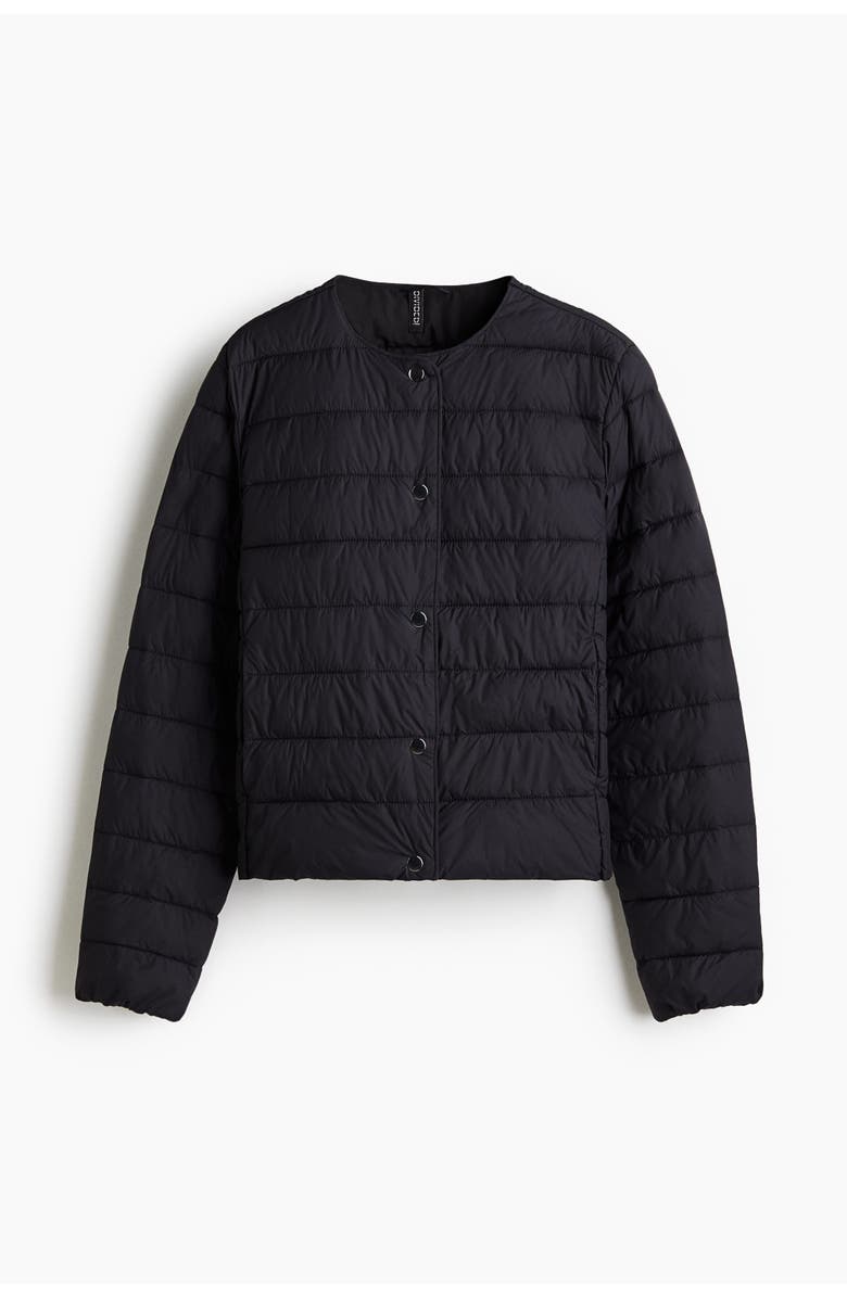 H&M Quilted Jacket, Alternate, color, Black