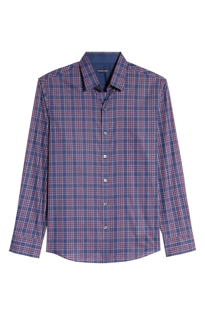 Zachary Prell Rief Regular Fit Plaid Button-Up Shirt, Alternate, color, 