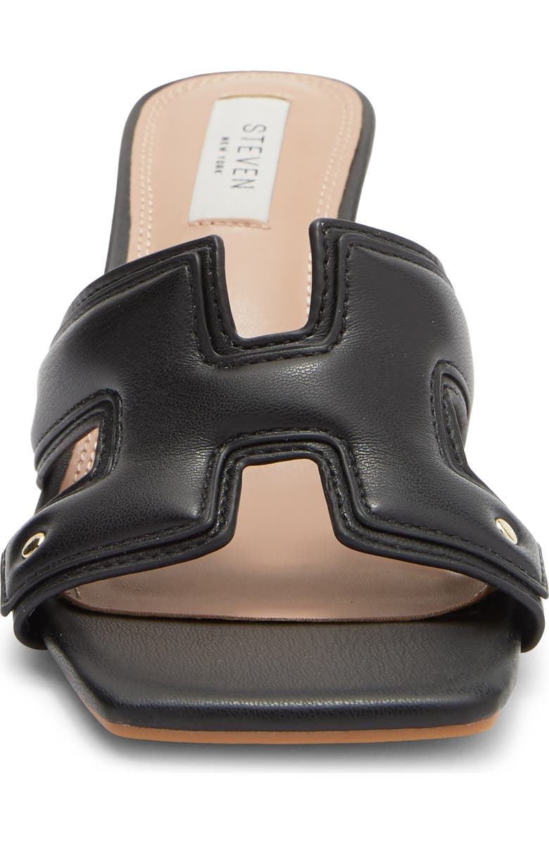 STEVEN Avina Block Heel Slide Sandal, Alternate, color, Black