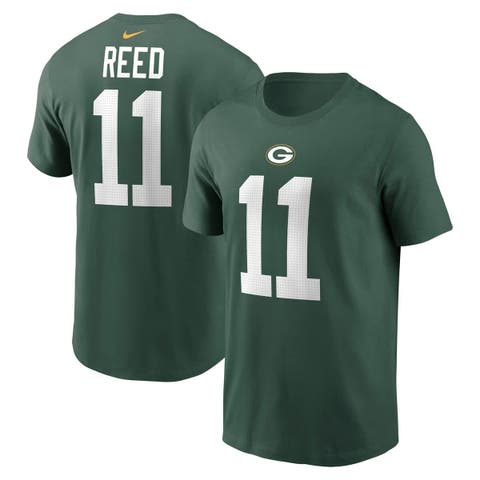 Men's Nike Jayden Reed Green Green Bay Packers Name & Number T-Shirt