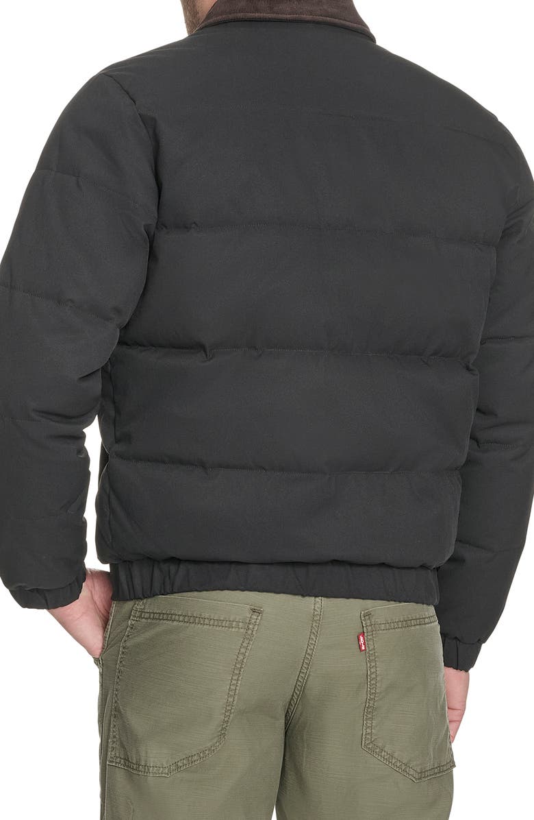 Levi's<sup>®</sup> Corduroy Collar Midweight Quilted Jacket, Alternate, color, Black