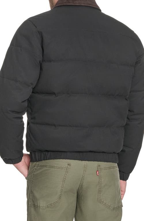 Levi's Corduroy Collar Midweight Quilted Jacket In Black