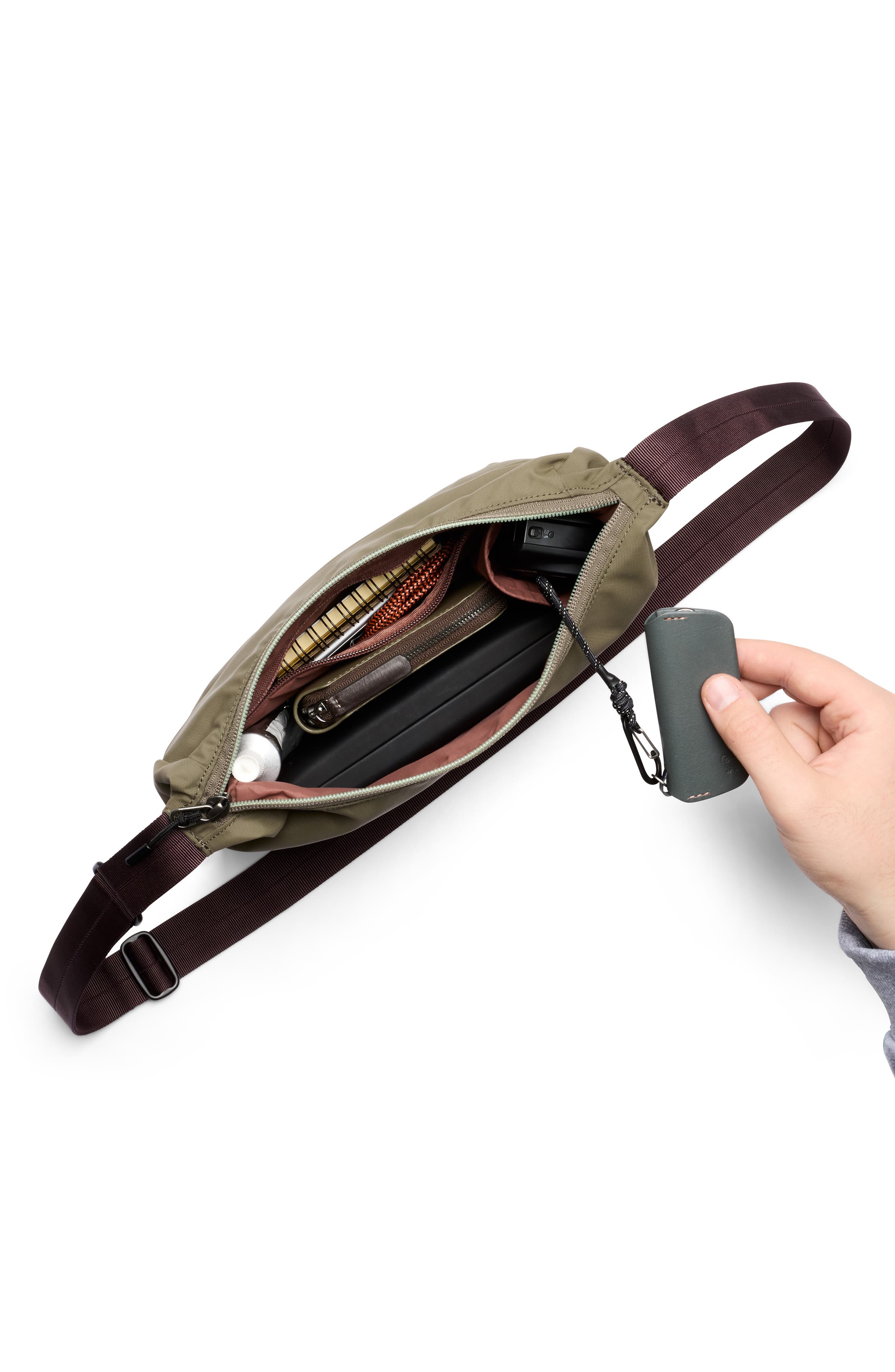 Laneway 2.5-Liter Crescent Bag, Alternate, color, SEA KELP