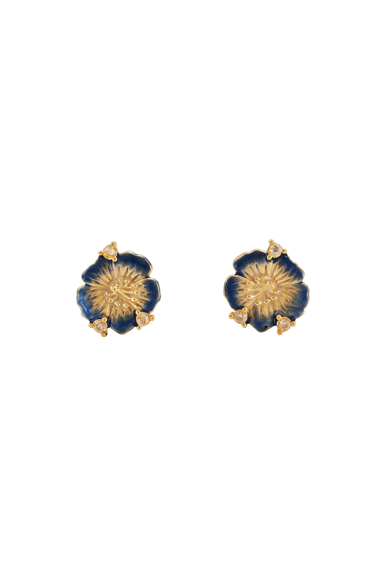 Larkspur Stud Earrings, Main, color, Gold