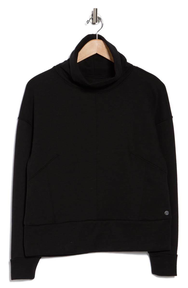 Cocoon Long Sleeve Mock Neck Top