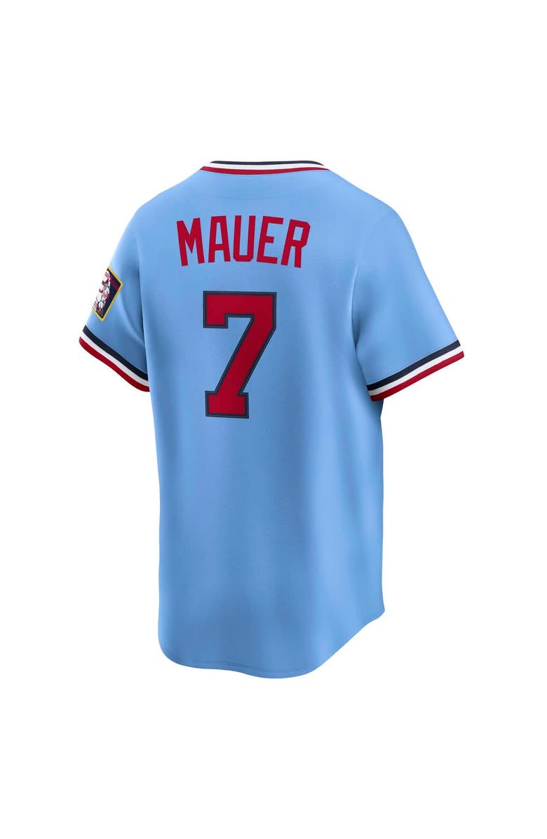 Nike Men's Nike Joe Mauer Light Blue Minnesota Twins Throwback Cooperstown Collection Limited Jersey, Alternate, color, Light Blue