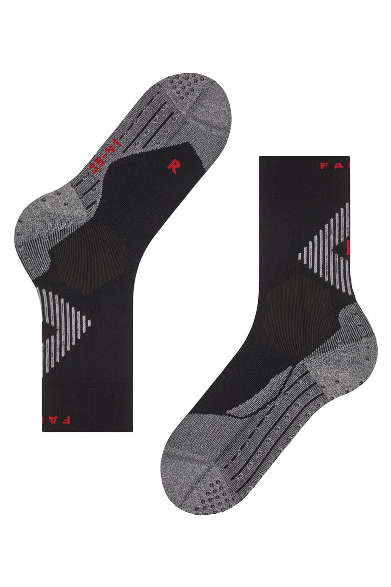 4 Grip Athletic Socks, Alternate, color, Black