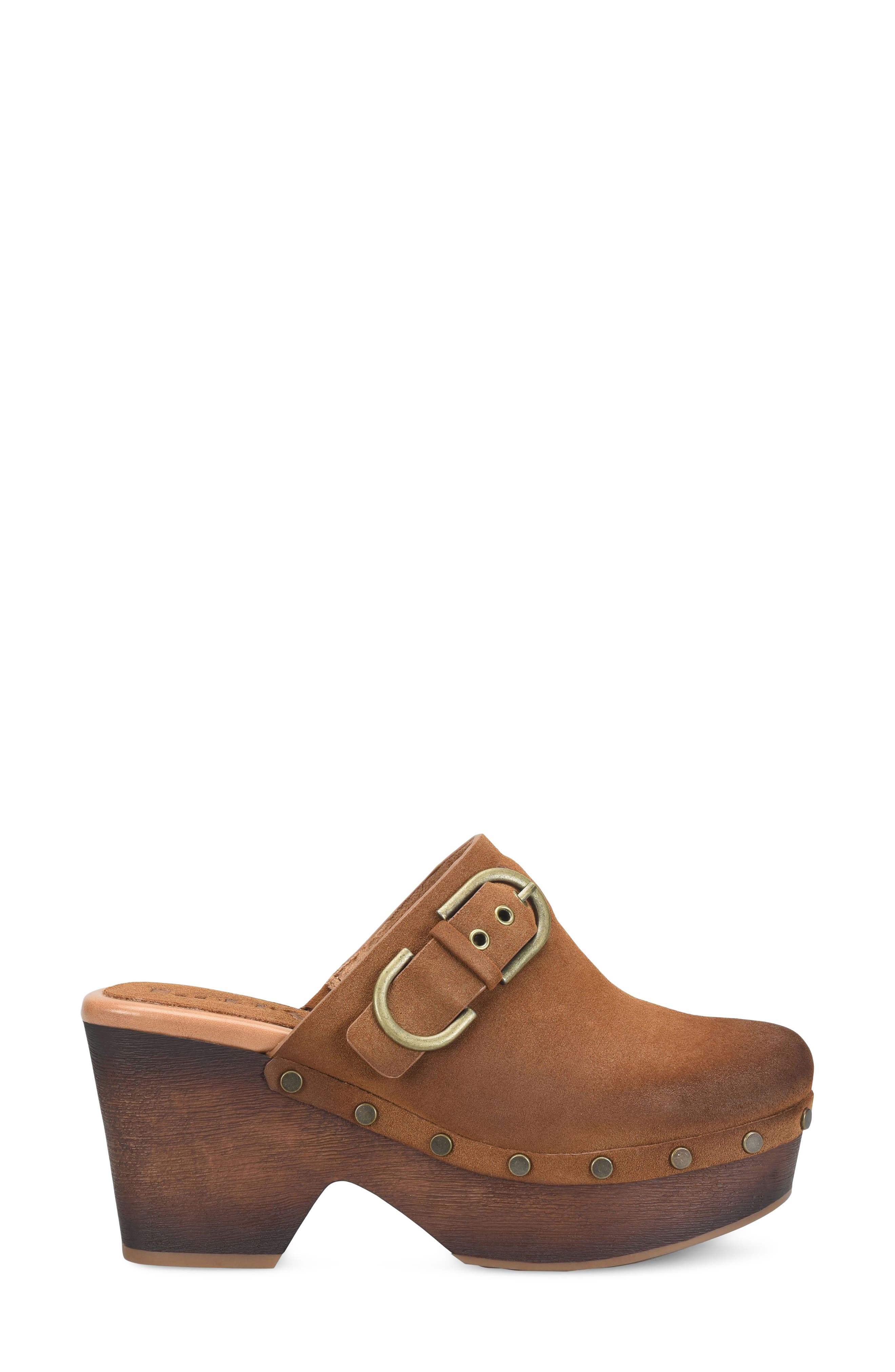 Lacey Clog, Alternate, color, TAN NUBUCK