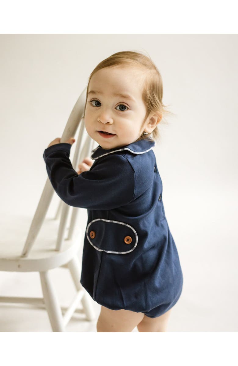 Cuclie Oliver Bubble Romper, Alternate, color, Navy