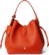 Polo Ralph Lauren Small Polo Play Pebble Leather Bucket Bag