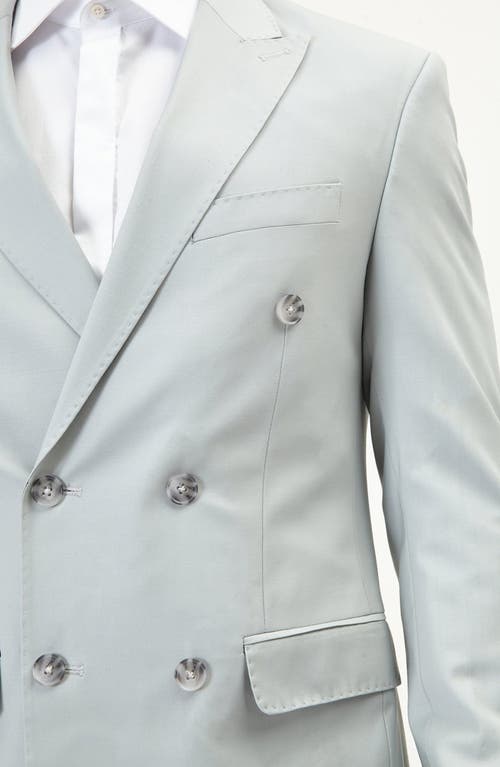 Ron Tomson Super 120s Wool Double Breasted Tuxedo Jacket