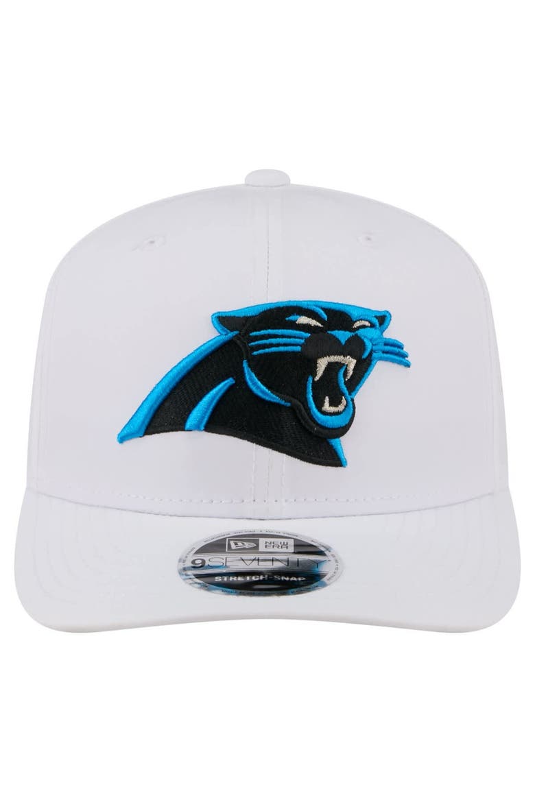 Men's New Era White Carolina Panthers Name Plate 9SEVENTY Adjustable Hat, Alternate, color, White
