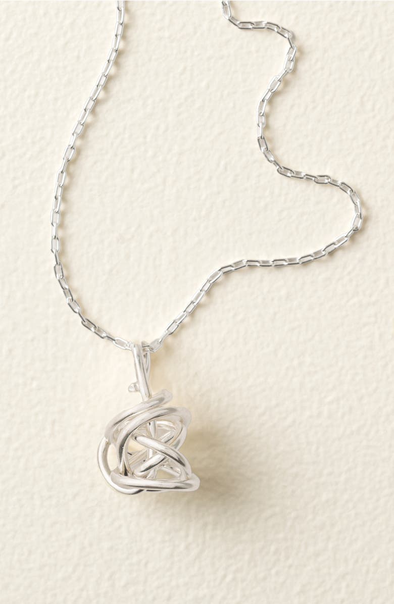 Uncommon Goods Winding Road Necklace, Alternate, color, Silver