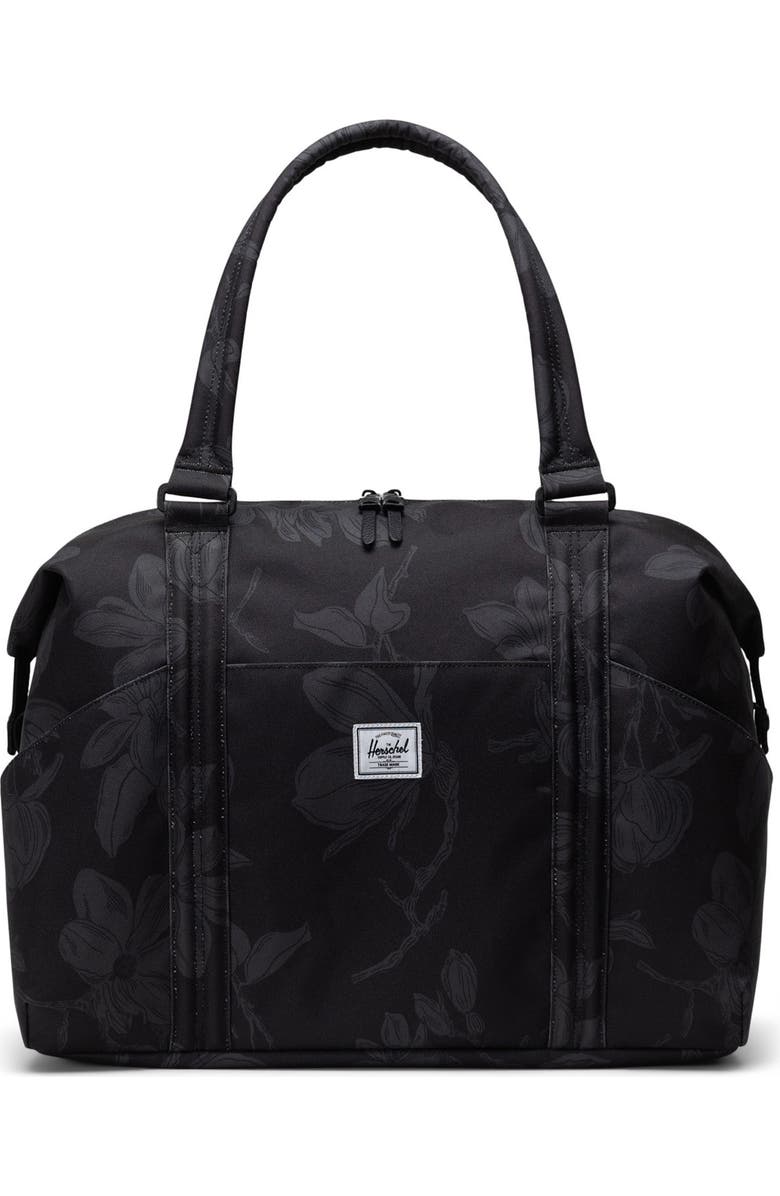 Herschel Supply Co. Strand Recycled Polyester Duffle Bag, Main, color, Block Print Floral