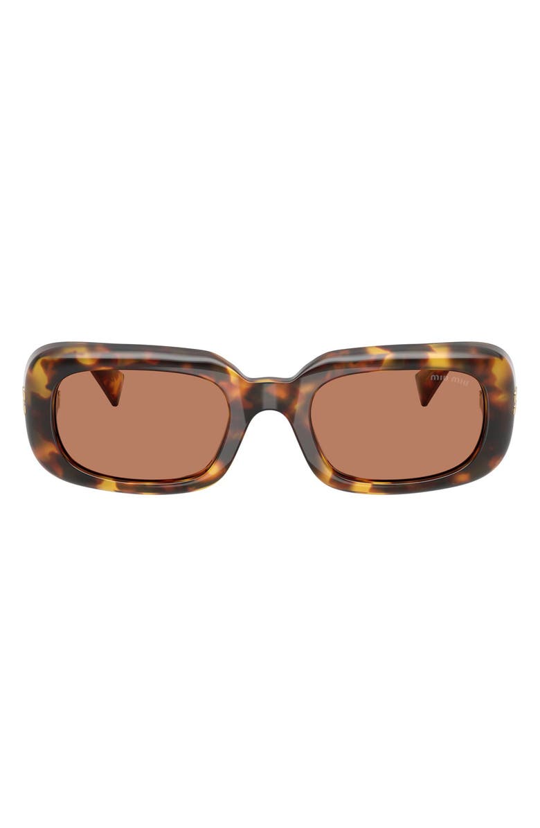 Miu Miu 52mm Rectangular Sunglasses, Main, color, 