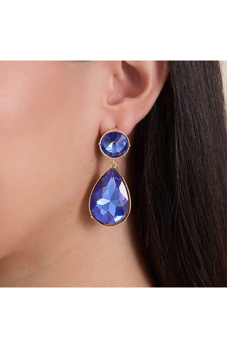 Jessica Simpson Blue Teardrop Statement Earrings, Alternate, color, Blue