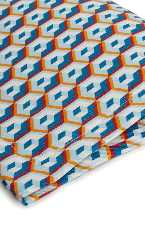 La Doublej Placemats Set Of 2 (35x45) Cubi Blue In Cubi Blue