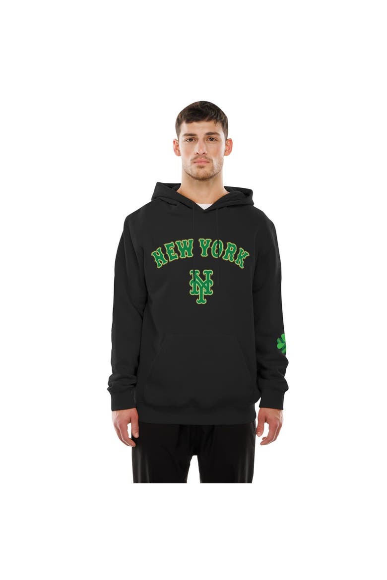 Men's New Era  Black New York Mets 2026 St. Patrick's Day Fleece Hoodie, Main, color, Black