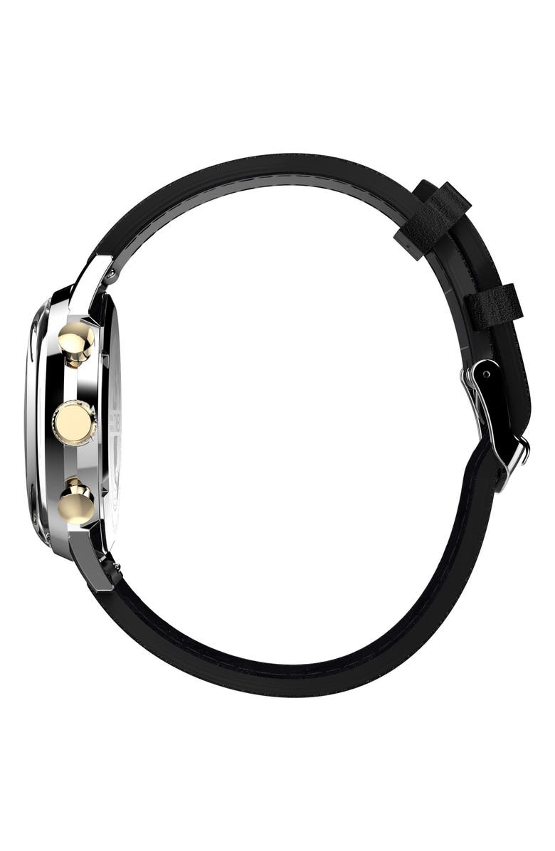Timex<sup>®</sup> Marlin Leather Strap Chronograph Watch, 40mm, Alternate, color, 
