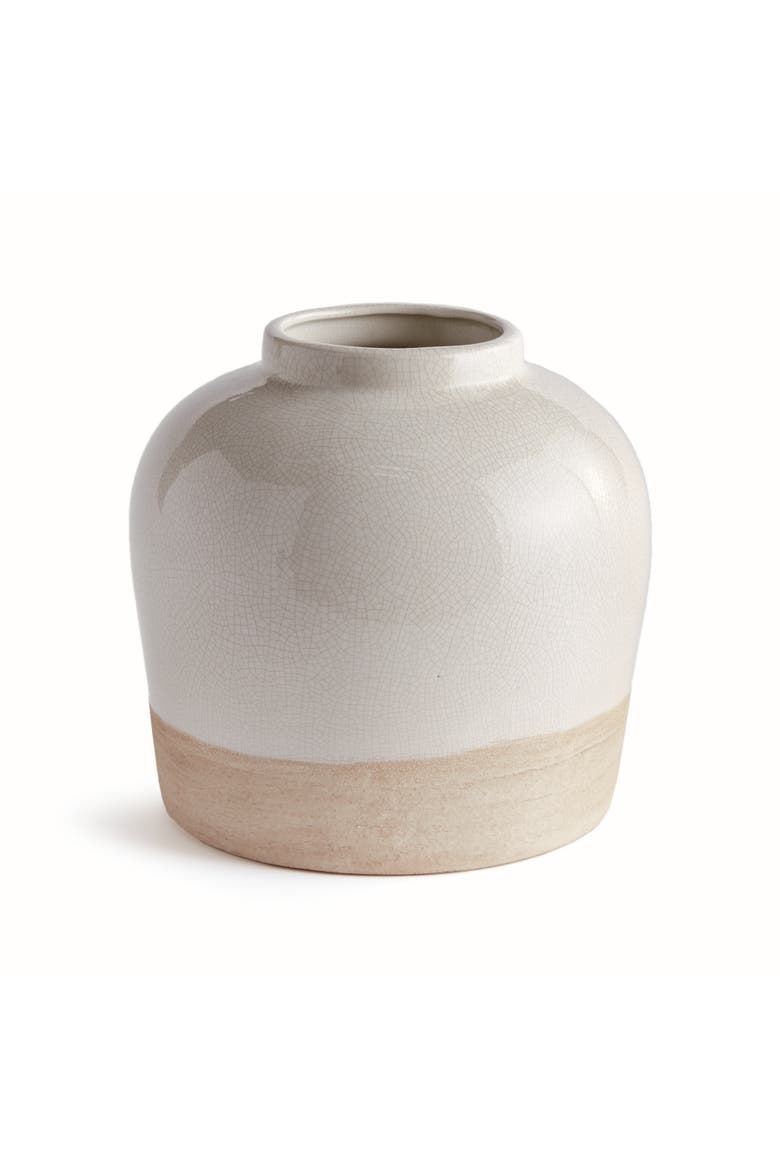 Leona Wide Vase, Main, color, Beige