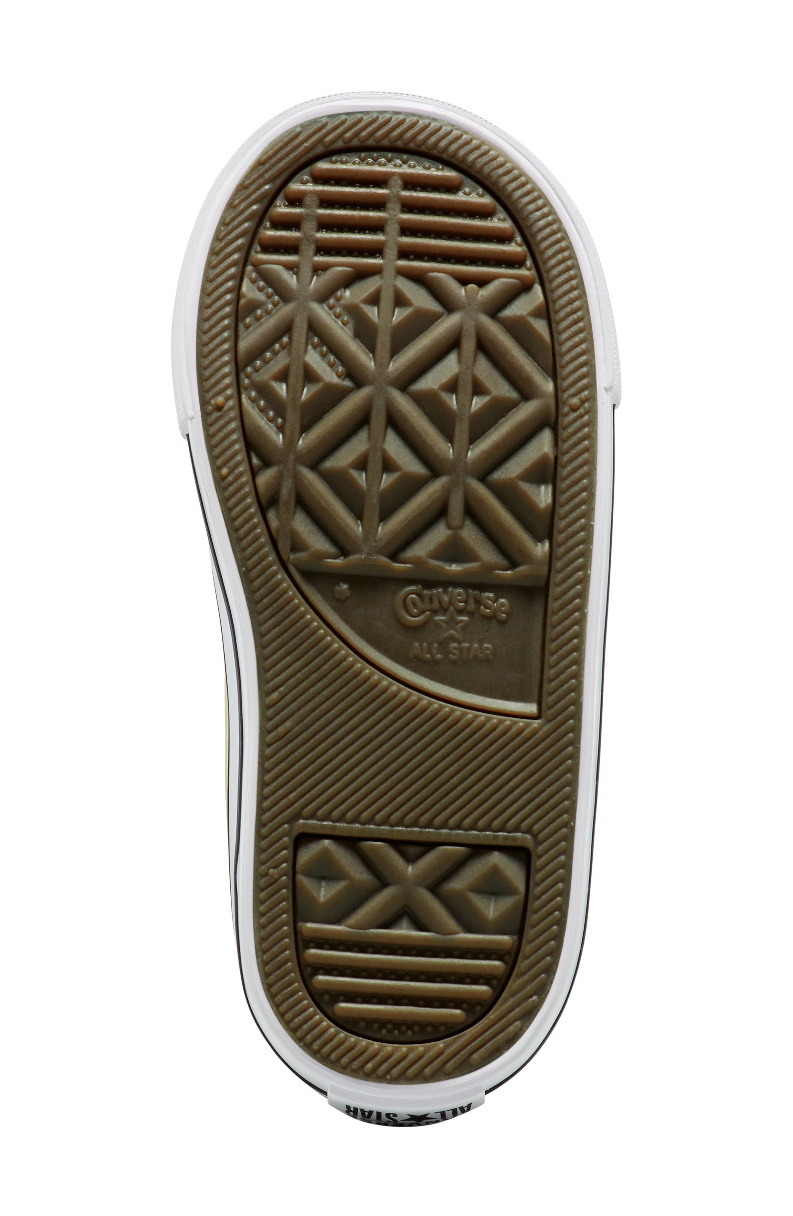 Converse Kids
 Chuck Taylor All Star Easy On Canvas High Top Sneaker, Alternate, color, Lemon Slushy