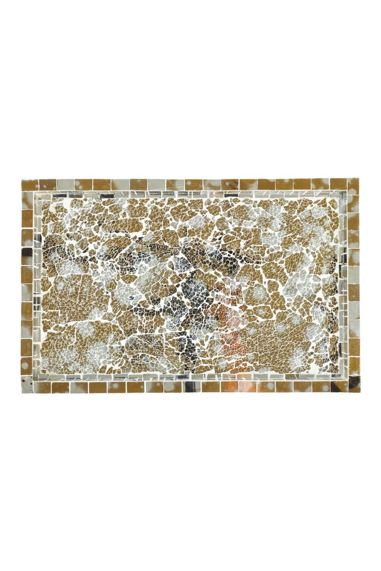 Decorative Accent Tray, Main, color, IVORY/ GOLD