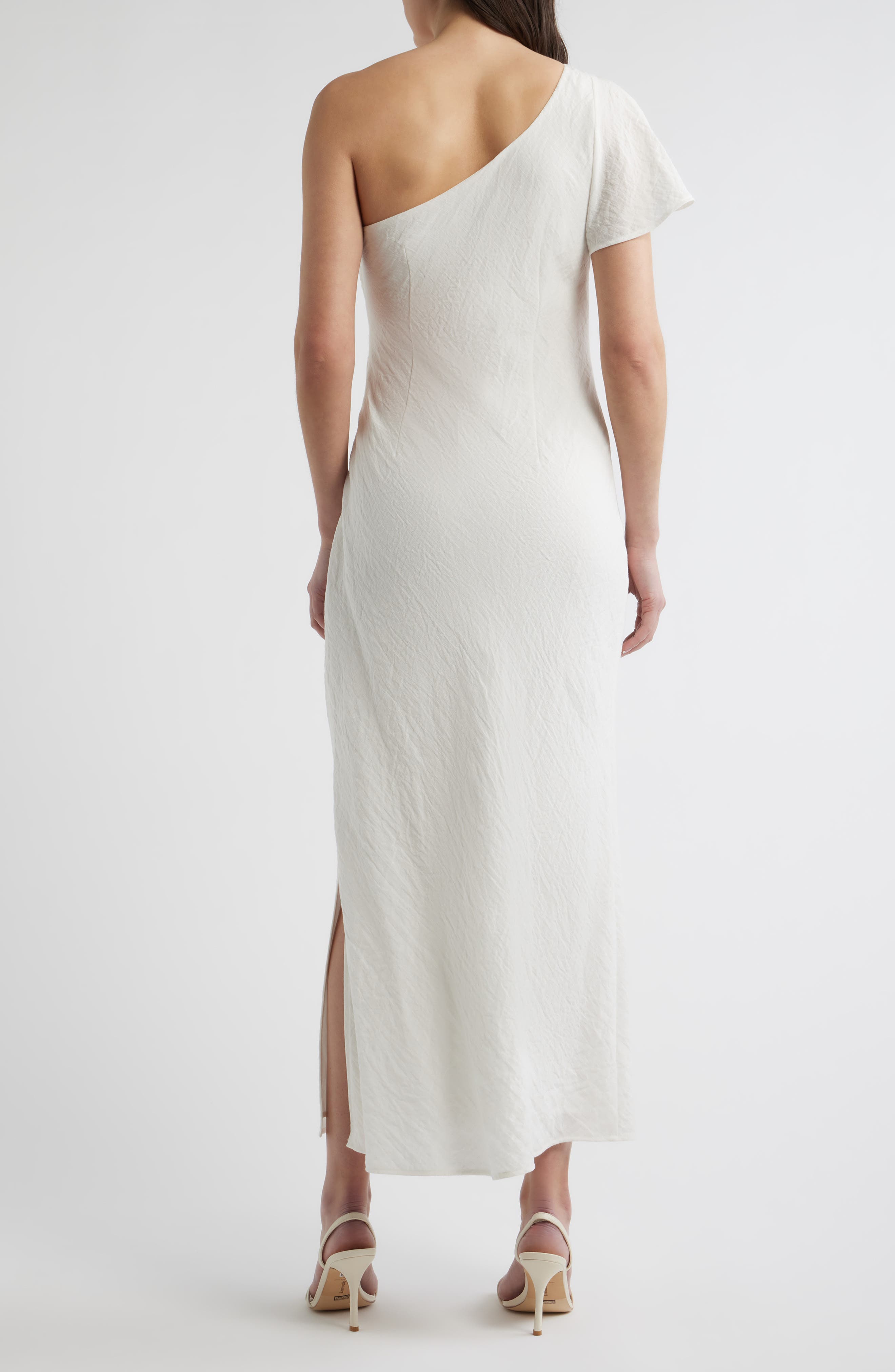 Draped One-Shoulder Dress - image 2