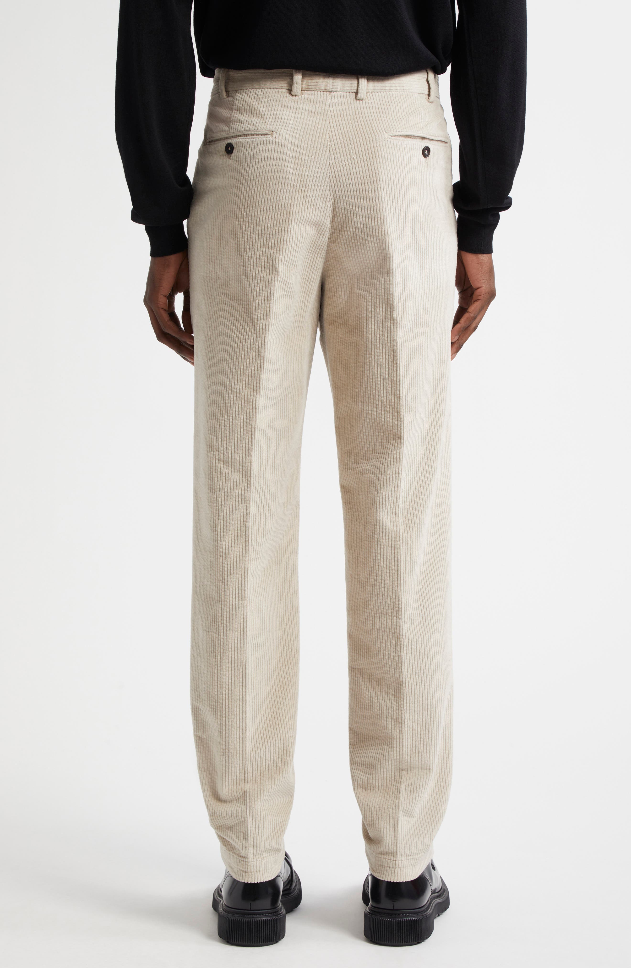 Easy Fit Pleated Corduroy Pants - image 2
