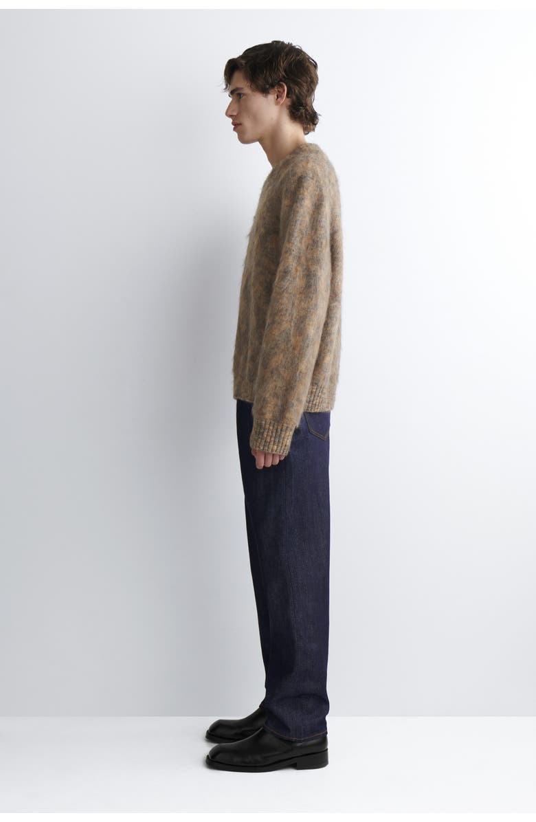 COS Space-dyed Mohair-blend Crew-neck Jumper, Alternate, color, Brown