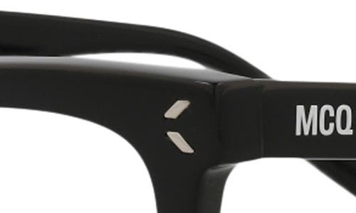 Alexander Mcqueen Mcqueen 50mm Cat Eye Optical Glasses In Black Black Transparent
