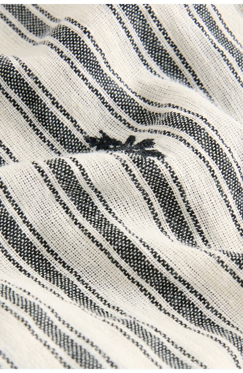 NEXT NEXT EMBROIDERED COTTON BLEND DRAWSTRING PANTS