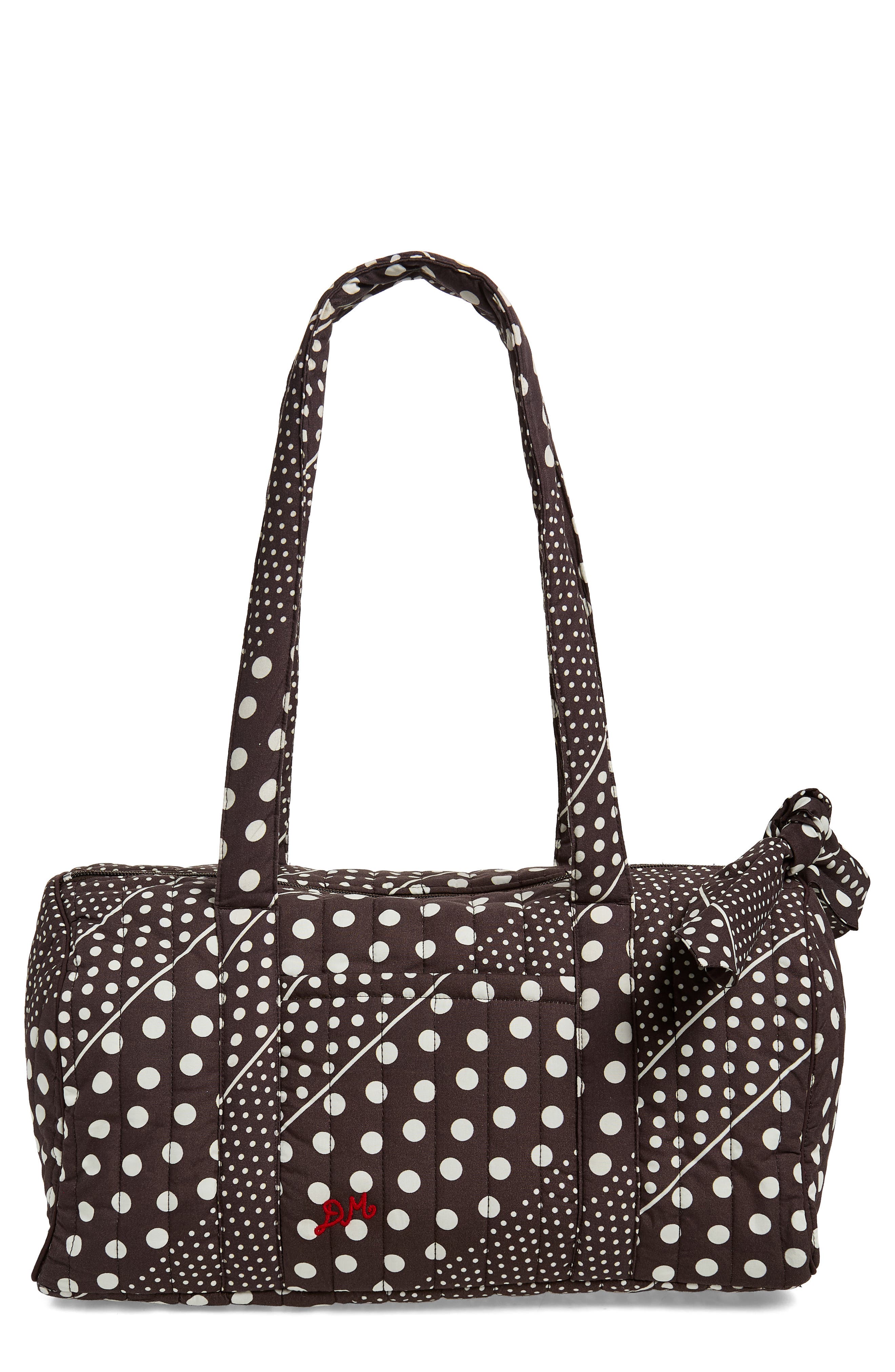 Damson Madder Quilted Weekender Duffle Bag, Main, color, Dark Brown