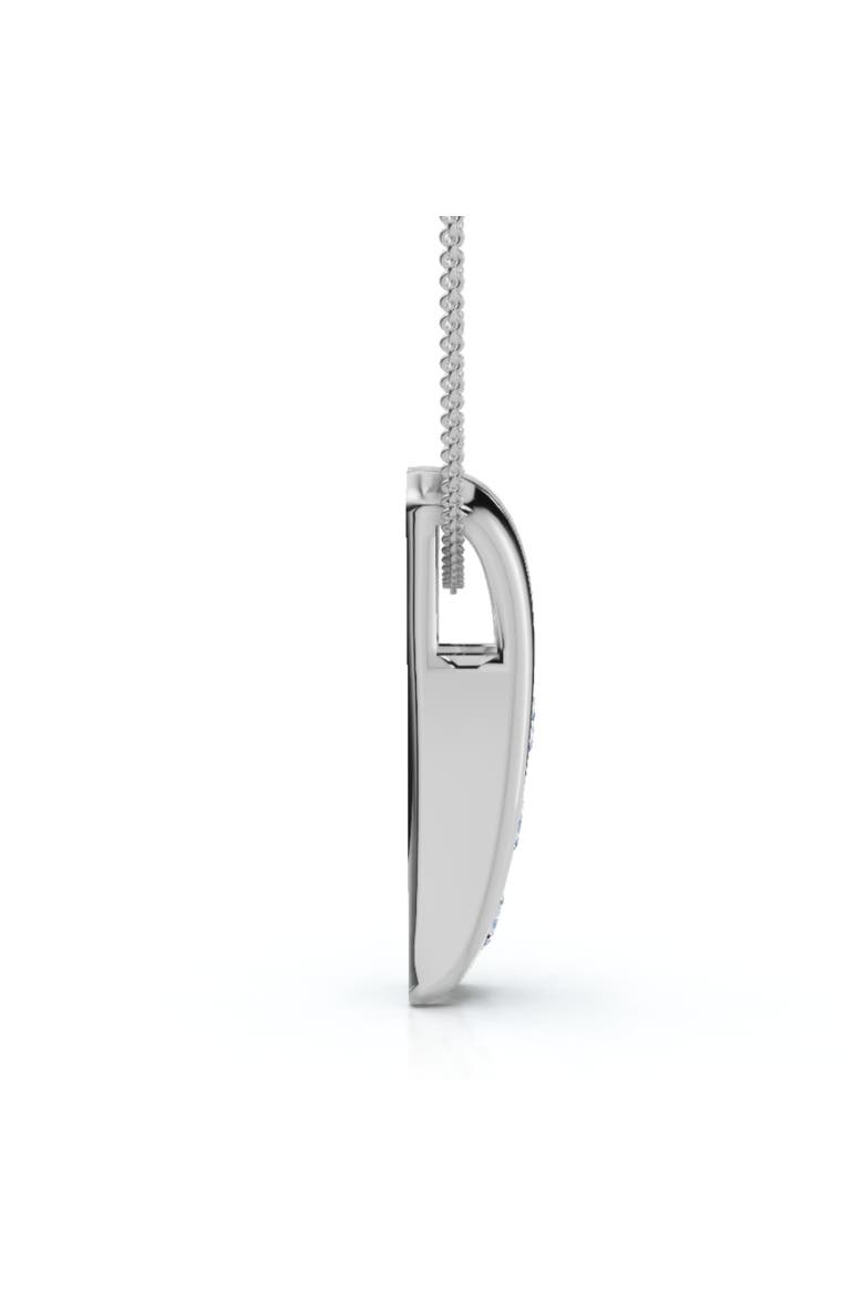 1/2Ct Three Stone Diamond Pendant Gold Women's 18" Necklace Lab Grown, Alternate, color, White Gold